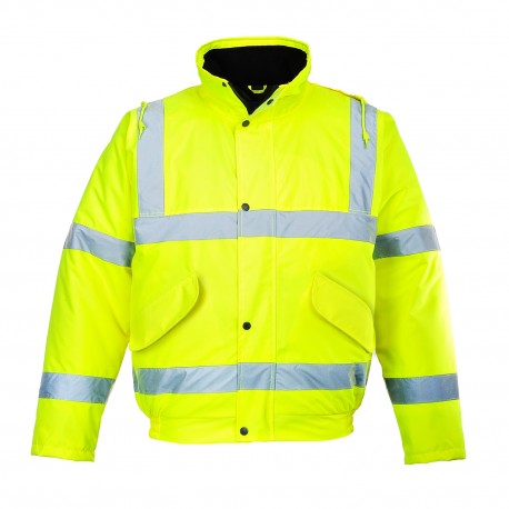 S463-Reflexná vetrovka Hi-Vis Bomber