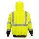 B315  - Dvojfarebná Hi-Vis mikina s kapucou